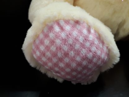 Buddyz Baby Large white bear with pink ribbon - Image 2
