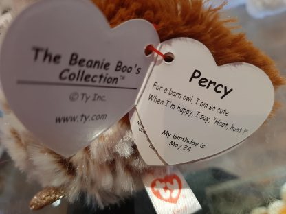 Percy Barn Owl Beanie Boo Small - Image 2