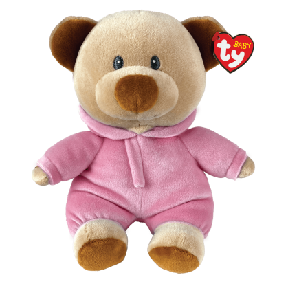 PJ Bear Pink Baby Ty Small